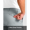 image:imageG Gradual Mens Golf Shorts with 4 Pockets 11 Inseam Stretch Quick Dry Casual Work Dress Shorts for MenLight Grey