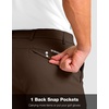 image:imageG Gradual Mens Golf Shorts with 4 Pockets 11 Inseam Stretch Quick Dry Casual Work Dress Shorts for MenTdark Brown