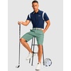 image:imageG Gradual Mens Golf Shorts with 4 Pockets 11 Inseam Stretch Quick Dry Casual Work Dress Shorts for MenViridian Green