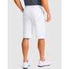 image:imageG Gradual Mens Golf Shorts with 4 Pockets 11 Inseam Stretch Quick Dry Casual Work Dress Shorts for MenWhite