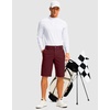 image:imageG Gradual Mens Golf Shorts with 4 Pockets 11 Inseam Stretch Quick Dry Casual Work Dress Shorts for MenWine