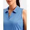 image:imageG Gradual Womens Sleeveless Golf Polo ShirtsBlue Heather