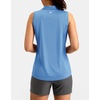 image:imageG Gradual Womens Sleeveless Golf Polo ShirtsBlue Heather