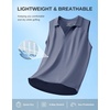 image:imageG Gradual Womens Sleeveless Golf Polo ShirtsDusty Blue Heather