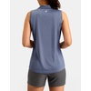 image:imageG Gradual Womens Sleeveless Golf Polo ShirtsDusty Blue Heather