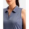 image:imageG Gradual Womens Sleeveless Golf Polo ShirtsDusty Blue Heather