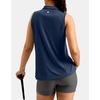 image:imageG Gradual Womens Sleeveless Golf Polo ShirtsNavy