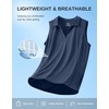 image:imageG Gradual Womens Sleeveless Golf Polo ShirtsNavy