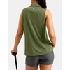 image:imageG Gradual Womens Sleeveless Golf Polo ShirtsOlive