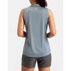 image:imageG Gradual Womens Sleeveless Golf Polo ShirtsSage Grey Heather