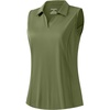 image:imageG Gradual Womens Sleeveless Golf Polo ShirtsOlive