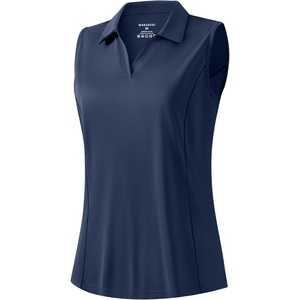 image:imageG Gradual Womens Sleeveless Golf Polo ShirtsNavy