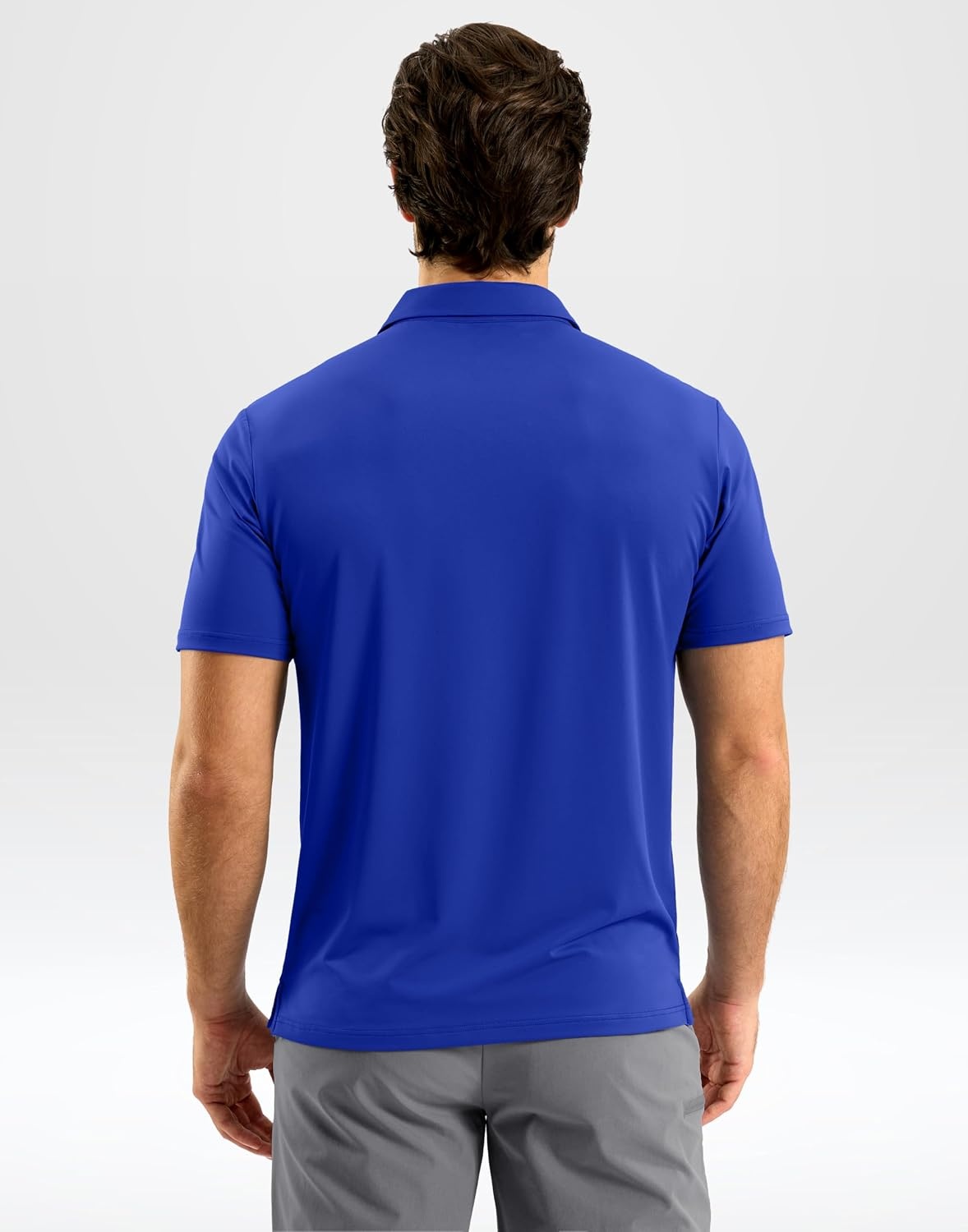 image:imageMens Golf Shirt Dry Fit Short Sleeve Polos Athletic Polo Shirts for Men  Moisture Wicking CoolTouch 4Way Stretch UPF50 Contrast Collar Tagless Comfort for Tennis Pickleball Active CasualRoyal Blue