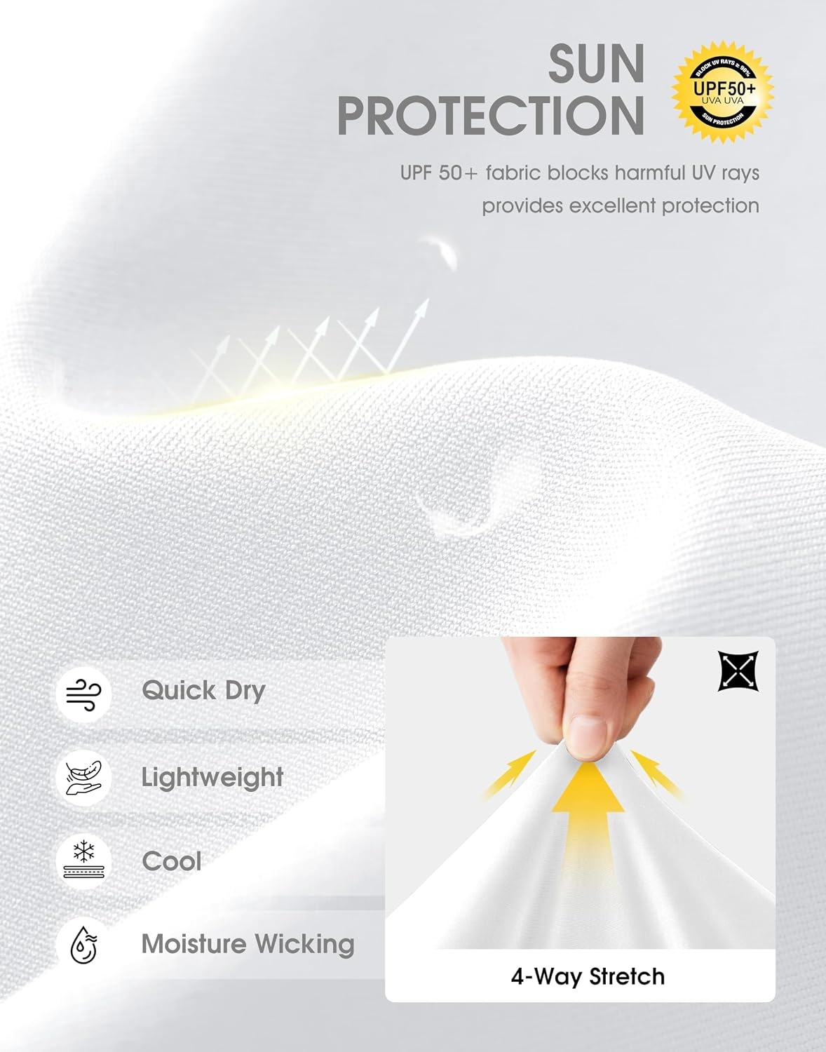 image:imageMens Golf Shirt Dry Fit Short Sleeve Polos Athletic Polo Shirts for Men  Moisture Wicking CoolTouch 4Way Stretch UPF50 Contrast Collar Tagless Comfort for Tennis Pickleball Active CasualWhite