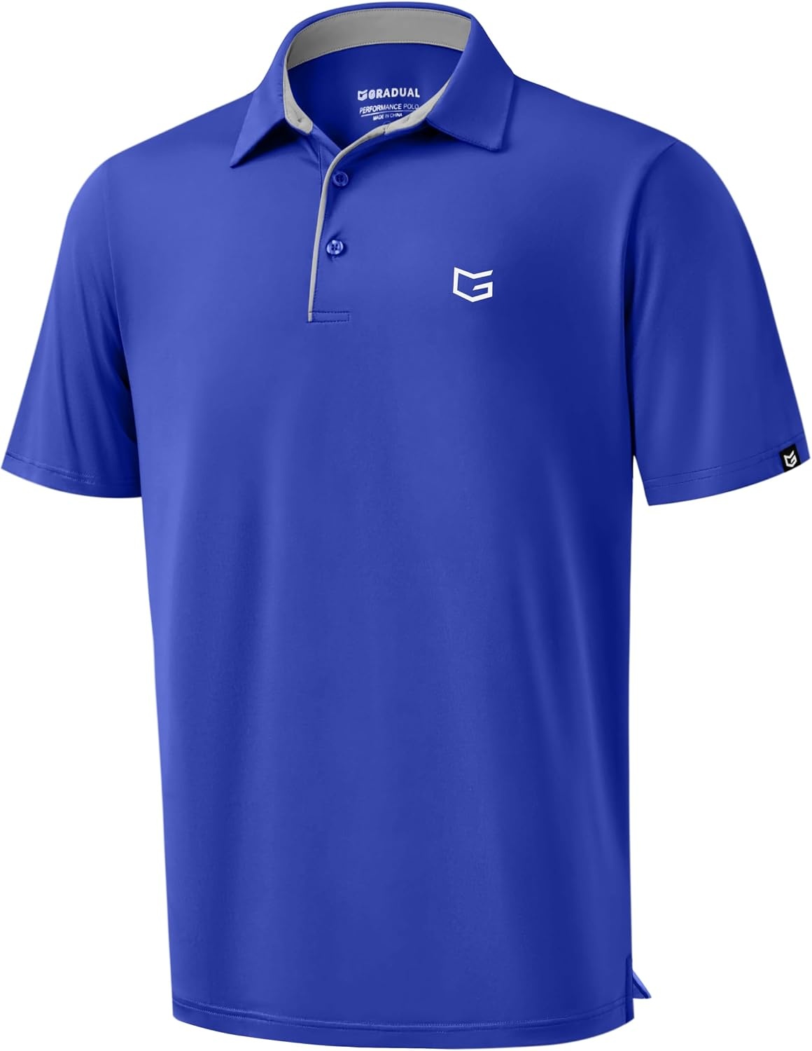 image:imageMens Golf Shirt Dry Fit Short Sleeve Polos Athletic Polo Shirts for Men  Moisture Wicking CoolTouch 4Way Stretch UPF50 Contrast Collar Tagless Comfort for Tennis Pickleball Active CasualRoyal Blue