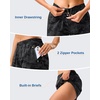 image:imageG Gradual 57 Athletic Running Shorts for Women with 2 Zipper Pockets  Lightweight Quick Dry Breathable Wellfitting Workout Gym Walking Summer Dolphin Hem Builtin LinerGrey Camo