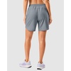 image:imageG Gradual 57 Athletic Running Shorts for Women with 2 Zipper Pockets  Lightweight Quick Dry Breathable Wellfitting Workout Gym Walking Summer Dolphin Hem Builtin LinerLight Grey