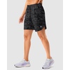 image:imageG Gradual 57 Athletic Running Shorts for Women with 2 Zipper Pockets  Lightweight Quick Dry Breathable Wellfitting Workout Gym Walking Summer Dolphin Hem Builtin LinerGrey Camo