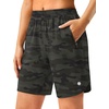 image:imageG Gradual 57 Athletic Running Shorts for Women with 2 Zipper Pockets  Lightweight Quick Dry Breathable Wellfitting Workout Gym Walking Summer Dolphin Hem Builtin LinerGreen Camo