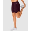 image:imageG Gradual 57 Athletic Running Shorts for Women with 2 Zipper Pockets  Lightweight Quick Dry Breathable Wellfitting Workout Gym Walking Summer Dolphin Hem Builtin LinerWine