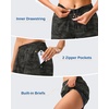 image:imageG Gradual 57 Athletic Running Shorts for Women with 2 Zipper Pockets  Lightweight Quick Dry Breathable Wellfitting Workout Gym Walking Summer Dolphin Hem Builtin LinerGreen Camo