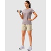 image:imageG Gradual 57 Athletic Running Shorts for Women with 2 Zipper Pockets  Lightweight Quick Dry Breathable Wellfitting Workout Gym Walking Summer Dolphin Hem Builtin LinerKhaki