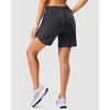 image:imageG Gradual 57 Athletic Running Shorts for Women with 2 Zipper Pockets  Lightweight Quick Dry Breathable Wellfitting Workout Gym Walking Summer Dolphin Hem Builtin LinerDark Grey