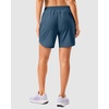 image:imageG Gradual 57 Athletic Running Shorts for Women with 2 Zipper Pockets  Lightweight Quick Dry Breathable Wellfitting Workout Gym Walking Summer Dolphin Hem Builtin LinerBlue Grey