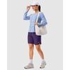 image:imageG Gradual 57 Athletic Running Shorts for Women with 2 Zipper Pockets  Lightweight Quick Dry Breathable Wellfitting Workout Gym Walking Summer Dolphin Hem Builtin LinerDeep Purple