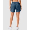 image:imageG Gradual 57 Athletic Running Shorts for Women with 2 Zipper Pockets  Lightweight Quick Dry Breathable Wellfitting Workout Gym Walking Summer Dolphin Hem Builtin LinerBlue Grey
