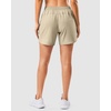 image:imageG Gradual 57 Athletic Running Shorts for Women with 2 Zipper Pockets  Lightweight Quick Dry Breathable Wellfitting Workout Gym Walking Summer Dolphin Hem Builtin LinerKhaki