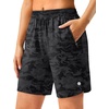 image:imageG Gradual 57 Athletic Running Shorts for Women with 2 Zipper Pockets  Lightweight Quick Dry Breathable Wellfitting Workout Gym Walking Summer Dolphin Hem Builtin LinerGrey Camo