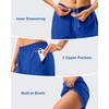 image:imageG Gradual 57 Athletic Running Shorts for Women with 2 Zipper Pockets  Lightweight Quick Dry Breathable Wellfitting Workout Gym Walking Summer Dolphin Hem Builtin LinerRoyal Blue