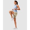 image:imageG Gradual 57 Athletic Running Shorts for Women with 2 Zipper Pockets  Lightweight Quick Dry Breathable Wellfitting Workout Gym Walking Summer Dolphin Hem Builtin LinerKhaki