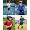image:imageG Gradual Boys Athletic Shirts Dry Fit Kids UPF 50 Rash Guard Swim TShirts Short Sleeve Baseball Undershirt for KidsA White