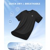 image:imageG Gradual Boys Athletic Shirts Dry Fit Kids UPF 50 Rash Guard Swim TShirts Short Sleeve Baseball Undershirt for KidsBlack