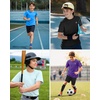 image:imageG Gradual Boys Athletic Shirts Dry Fit Kids UPF 50 Rash Guard Swim TShirts Short Sleeve Baseball Undershirt for KidsBrilliant Blue