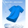 image:imageG Gradual Boys Athletic Shirts Dry Fit Kids UPF 50 Rash Guard Swim TShirts Short Sleeve Baseball Undershirt for KidsBrilliant Blue