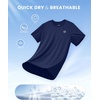 image:imageG Gradual Boys Athletic Shirts Dry Fit Kids UPF 50 Rash Guard Swim TShirts Short Sleeve Baseball Undershirt for KidsDark Blue