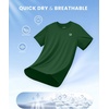 image:imageG Gradual Boys Athletic Shirts Dry Fit Kids UPF 50 Rash Guard Swim TShirts Short Sleeve Baseball Undershirt for KidsForest Green
