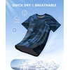 image:imageG Gradual Boys Athletic Shirts Dry Fit Kids UPF 50 Rash Guard Swim TShirts Short Sleeve Baseball Undershirt for KidsGraphic Blue