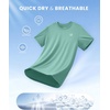 image:imageG Gradual Boys Athletic Shirts Dry Fit Kids UPF 50 Rash Guard Swim TShirts Short Sleeve Baseball Undershirt for KidsJasmine Green
