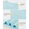 image:imageG Gradual Boys Athletic Shirts Dry Fit Kids UPF 50 Rash Guard Swim TShirts Short Sleeve Baseball Undershirt for KidsLight Blue
