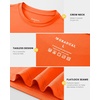 image:imageG Gradual Boys Athletic Shirts Dry Fit Kids UPF 50 Rash Guard Swim TShirts Short Sleeve Baseball Undershirt for KidsNeon Orange