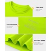 image:imageG Gradual Boys Athletic Shirts Dry Fit Kids UPF 50 Rash Guard Swim TShirts Short Sleeve Baseball Undershirt for KidsNeon Yellow