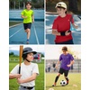 image:imageG Gradual Boys Athletic Shirts Dry Fit Kids UPF 50 Rash Guard Swim TShirts Short Sleeve Baseball Undershirt for KidsPurple