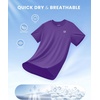 image:imageG Gradual Boys Athletic Shirts Dry Fit Kids UPF 50 Rash Guard Swim TShirts Short Sleeve Baseball Undershirt for KidsPurple