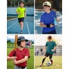 image:imageG Gradual Boys Athletic Shirts Dry Fit Kids UPF 50 Rash Guard Swim TShirts Short Sleeve Baseball Undershirt for KidsRed