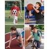 image:imageG Gradual Boys Athletic Shirts Dry Fit Kids UPF 50 Rash Guard Swim TShirts Short Sleeve Baseball Undershirt for KidsRed
