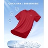 image:imageG Gradual Boys Athletic Shirts Dry Fit Kids UPF 50 Rash Guard Swim TShirts Short Sleeve Baseball Undershirt for KidsRed